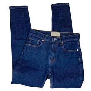Everlane High Rise Skinny Dark Wash Denim Jeans Size 26